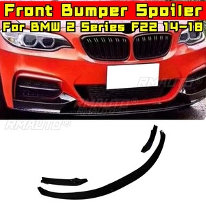 Diffuseur de pare-chocs avant noir brillant pour BMW Série 2 F22 2014-2018 - Accessoire de modification automobile - Product Image 2