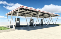 Systèmes d'installation solaire pour abris de voiture personnalisés OEM/ODM, pour abris de voiture solaires photovoltaïques commerciaux, étanches, pour le stationnement des voitures