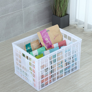 White <b>Plastic</b> <b>Crates</b> 1000x600x685mm Nestable Turnover Box For Food Fruit Vegetable Storage HDPE Injection Molding - Product Image 3