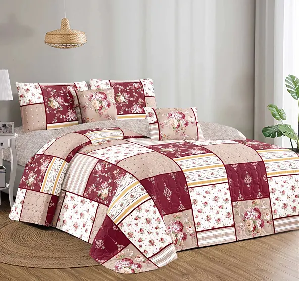 Comfortable Bedspreads Patchwork High Quality Luxury Sheets Microfiber Ultrasonic Quilt