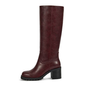 WETKISS Vente en <span class=keywords><strong>gros</strong></span> OEM <span class=keywords><strong>Bottes</strong></span> au genou à mollet épais Talon carré <span class=keywords><strong>Bottes</strong></span> Box pour femmes Chaussures Western <span class=keywords><strong>Bottes</strong></span> d'équitation à hauteur du genou - Product Image 2