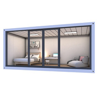 Usine chinoise : Maison conteneur moderne de luxe, modulaire, portable, préfabriquée, démontable, en kit, 2 ou 3 chambres, 20ft 40ft