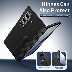 Funda Protectora Rígida Mate para Teléfono con Soporte y Bisagra para Lápiz, para Samsung Galaxy Z Fold <span class=keywords><strong>7</strong></span> con Protector <span class=keywords><strong>de</strong></span> Pantalla - Product Image 5