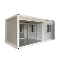 Garage modulaire temporaire détachable en conteneur préfabriqué, maison conteneur mobile en kit, fabriquée en panneaux sandwich
