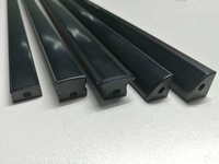 Allsome 6063-T5 — alliage d'aluminium noir, profilé LED, long, pour décoration de maison