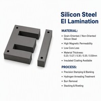 Lamelles en acier au silicium EI perforées sur mesure, position des trous non standard pour transformateur spécial