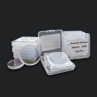 Lentille de protection en silice fondue 34x5mm pour laser, pièces détachées pour machine de découpe laser à fibre, plusieurs tailles disponibles