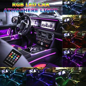 LED COCHE aire acondicionado Decoración la luz de ambiente para benz A/<span class=keywords><strong>C</strong></span>/E/GLC/clase CLA W205 W213 X253 W117... accesorios de coche - Product Image 1