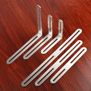 Jinnate Stainless Steel Elongated Hole Corner Bracket 90 Degree L Shaped Furniture Support Connector - Product Image 2