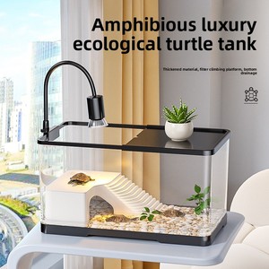 Acuario para Tortugas Modelo 2025, Acuario <span class=keywords><strong>de</strong></span> Escritorio Pequeño y Mediano con Filtro para Tortugas <span class=keywords><strong>de</strong></span> Hierba y Tortugas <span class=keywords><strong>de</strong></span> <span class=keywords><strong>Orejas</strong></span> <span class=keywords><strong>Rojas</strong></span> - Product Image 1