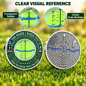 Bulk Custom Golf Green Reader Bubble Level Metal Alignment Tool Corporate Golfer Gift Factory Direct Bulk Supply for Brands - Product Image 3