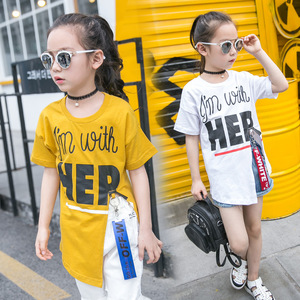 T-shirts tendance pour jeunes filles, ouverture latérale, différents types, haute qualité, échantillons gratuits - Product Image 2