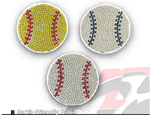 ホットセール中！エコフレンドリーなプラスチック製ラインストーン野球/ラグビーパッチ、ダイヤモンドクリスタルアイロン接着パッチ（衣類、帽子用） - Product Image 5