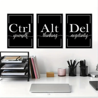 3 uds impresiones en lienzo monocromáticas sin marco citas inspiradoras conjunto de arte de pared de calidad Premium para oficina sala de estar regalo inolvidable