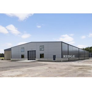 Usine de sécurité <span class=keywords><strong>Dessin</strong></span> d'agencement Usine de structure métallique préfabriquée Bâtiments industriels préfabriqués - Product Image 2