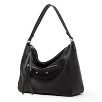 Tas Ransel Hobo Kulit Asli Vintage Korea Musim Gugur Kapasitas Besar Tas Selempang Wanita