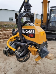 Yuchai Log Energy abatteuse forestière YCF135 arbre cuter machine Prix - Product Image 2