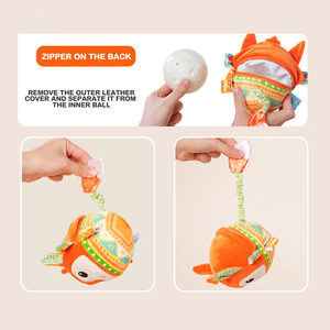 Juguete de Pelota Saltarina Electrónica con Música y Sonido, Pelota de Peluche Desmontable para Niños - Product Image 3