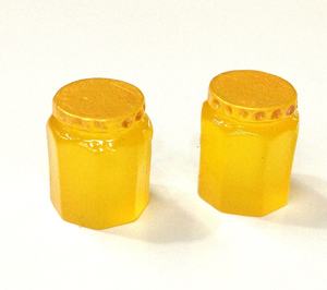Abalorios de resina 3D con forma de tarro de mermelada y miel, cabujones, colgantes decorativos para la fabricación de joyas DIY, pendientes, manualidades y regalos - Abalorio de slime con forma de comida - Product Image 2