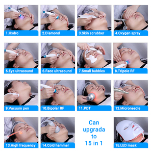 เครื่องไมโครเดอร์มาเบรชั่น 14 in 1 รุ่นขายดี เครื่องคริสตัลไมโครเดอร์มาเบรชั่น เครื่องไฮดรา เครื่องพ่นออกซิเจนสำหรับผิวหน้า เครื่องอควาเจ็ทพีล - Product Image 2