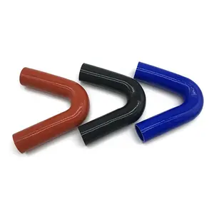 flexible braided heat resistant 30 45 degree 100mm 100mm 4ply 5mm elbow custom silicone rubber silicone turbo hose tube