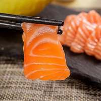 Filetes de Salmón Rosa Silvestre sin Piel, Porciones de Salmón Sashimi de Origen Sostenible