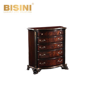 Commode de luxe Casiers de salon de chambre à coucher haute Commode antique britannique - Product Image 1