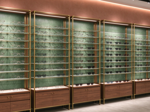 Vitrines d'exposition personnalisées pour magasins d'optique avec étagères à lunettes et présentoirs verrouillables pour lunettes de soleil, pour les commerces de détail - Product Image 6
