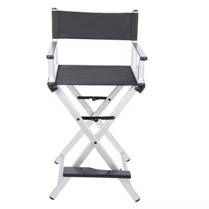 Chaise de directeur personnalisée à cadre métallique en aluminium la mieux notée pour les salons de beauté Sièges de maquillage pliants portables - Product Image 6