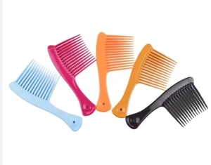 Peigne démêlant pour cheveux mouillés, outils de soin pour cheveux épais et bouclés - Conception à dents larges écologique, vente en gros - Product Image 2