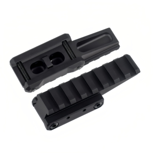 Base de lunette de visée en aluminium à montée rapide avec point rouge, décalage de 45 degrés, rouge et noir, accessoires tactiques de chasse - Product Image 3