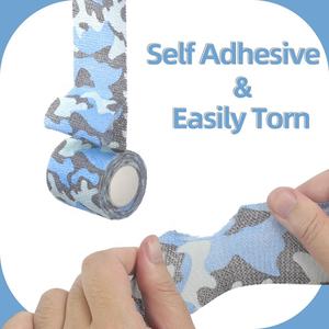 شريط لاصق ذاتي التمويه بنمط التمويه، قماش غير منسوج، 5 سم × 4.5 متر، للرياضات الخارجية والتسلق والتخييم والكاميرات - Product Image 2