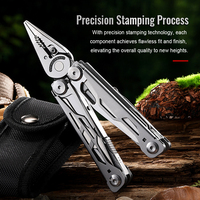Couteau pliant multifonction Bochen 2026, pinces, multi-outils, survie en plein air, camping, chasse, avec étui en nylon