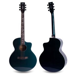 Bullfighter K6 Chameleon Guitare acoustique professionnelle de 41 pouces avec finition brillante solide et touche - Product Image 2