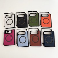 Coque arrière magnétique en PU effet denim tendance pour iPhone Duo, compatible avec la charge sans fil, antichoc, en cuir, pour iPhone 18 Duo