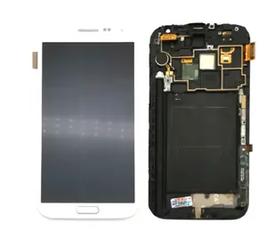 LCD-Baugruppe Touchscreen-Digitalis ier bildschirm mit Rahmen für Samsung Galaxy Note 2 N7100 n7105 LCD-Display