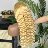 Perruque Lace Frontale HD 13x4 sans colle, Cheveux Humains Vierges Bruts 613, 24 Pouces, Couleur Blonde, Cheveux Indiens et Cambodgiens Bruts, pour Femmes