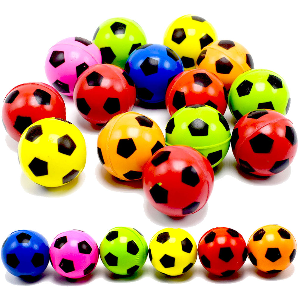Pelota elástica de fútbol, colores mixtos - 30mm