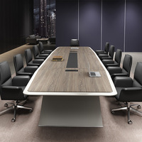 Table de réunion moderne Mobilier de bureau de luxe Salle de réunion sectionnelle Table de conférence