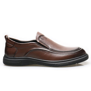 Pantuflas Mocasín de Cuero Italiano de Alta Calidad para Mujer, Modelo Two for Love, con Tacón de 5mm Color Mosto, para Verano e Invierno - Product Image 5