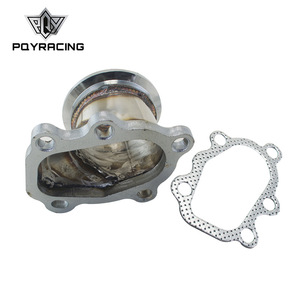 Base de Brida para Turbocompresor Poyracing de 2.5 Pulgadas con Junta para T25 T28, Ajuste Universal - Product Image 1