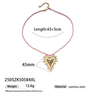 สร้อยคอแฟชั่นฤดูร้อน สแตนเลส 316L ชุบทอง 14k 18k PVD สร้อยเชือกประดับเปลือกหอยหลากสีสไตล์ฮาวายสำหรับผู้หญิง - Product Image 6