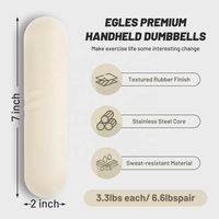 Barres de musculation Pilates pour femmes, haltères en silicone doux pour la peau, ensemble d'haltères pour la marche et le yoga, poids à main souples pour hommes et femmes