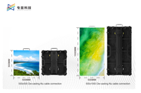 Module d'affichage LED modulaire haute luminosité ZX, étanche IP65, température de couleur auto-ajustable, panneau d'écran LED à raccordement sans soudure