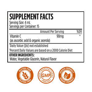 नम निजी लेबल तेजी से अवशोषित विटामिन सी तरल बूंदों को प्रतिरक्षा ऊर्जा के लिए दैनिक कल्याण कोलेजन त्वचा स्वास्थ्य - Product Image 4