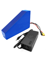 Batterie lithium haute puissance pour vélo électrique 48V 52V 72V 40Ah, pack de batteries solides triangulaires, BMS 80A, 5000W, 3C