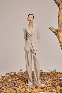 กางเกงผ้าไหมแบบเรียบง่ายของผู้หญิงที่สง่างามคอลเลกชันฤดูใบไม้ร่วงที่มีเสน่ห์บริการ ODM คลาสสิกเทคนิคการซักแบบคลาสสิกสำหรับสำนักงาน - Product Image 3