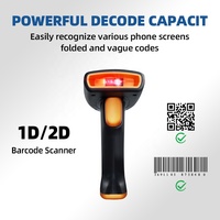 ENKSCAN Pistolet à balayage de codes à barres sans fil portable YG-B1 Plug and Play 1D 2D BT Link Driver Systèmes compatibles gratuits en stock