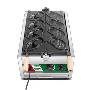 <strong>Timer</strong> 4Pcs 6Pcs Slipper for Grain Processing Commercial Electric Crocs <strong>Temp</strong> <strong>Control</strong> Waffle Machine - Product Image 2