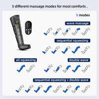 Bottes de récupération de massage des jambes à compression d'air OEM/EDM à 4 chambres avec 5 modes pour la relaxation musculaire de l'athlète Circulation des jambes